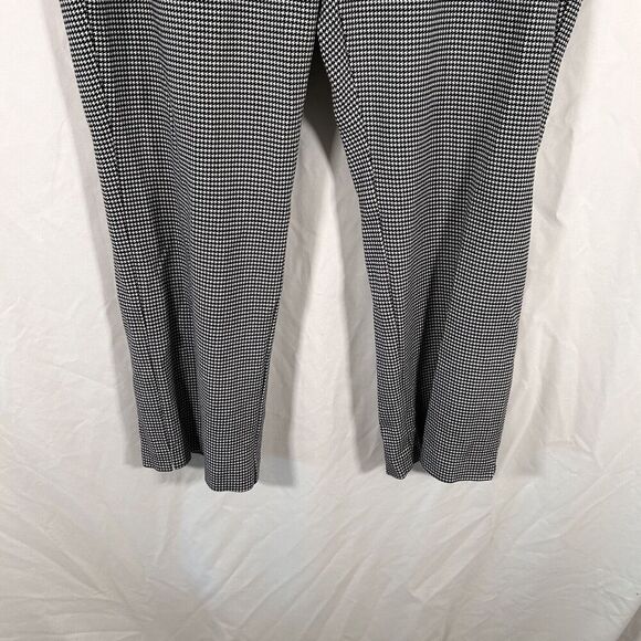 Chico's Dress Pants Women's 3 / 16 Petite Black White Elastic Waist High Rise - Picture 3 of 9